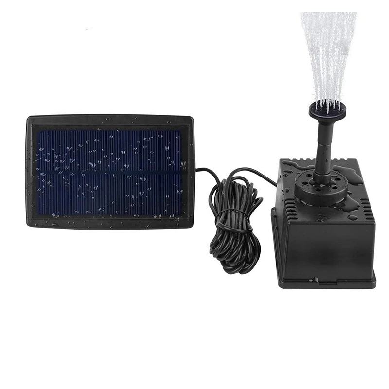 

Solar Power Fountain 180L/H Pump Pool Fish Garden Fountain Pond Lawn Decoration