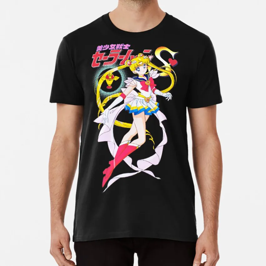 Супер Сейлор Мун футболка sailormoon Аниме Манга|Мужские футболки| |