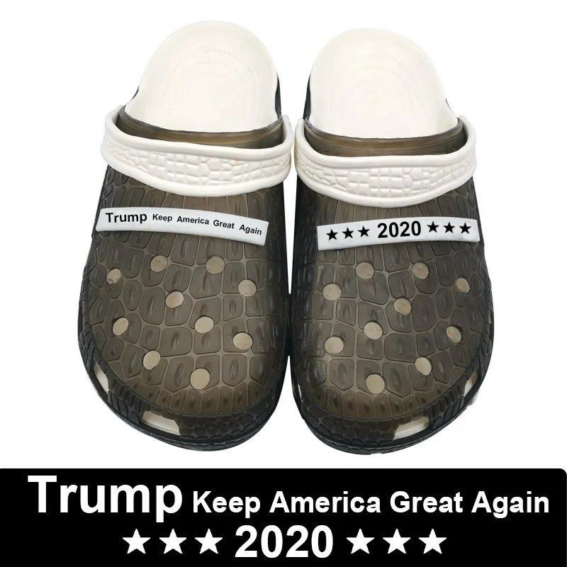 2020 Trump Keep America Great Again мужские сандалии обувь с вырезами ПВХ сабо для мужчин сада из
