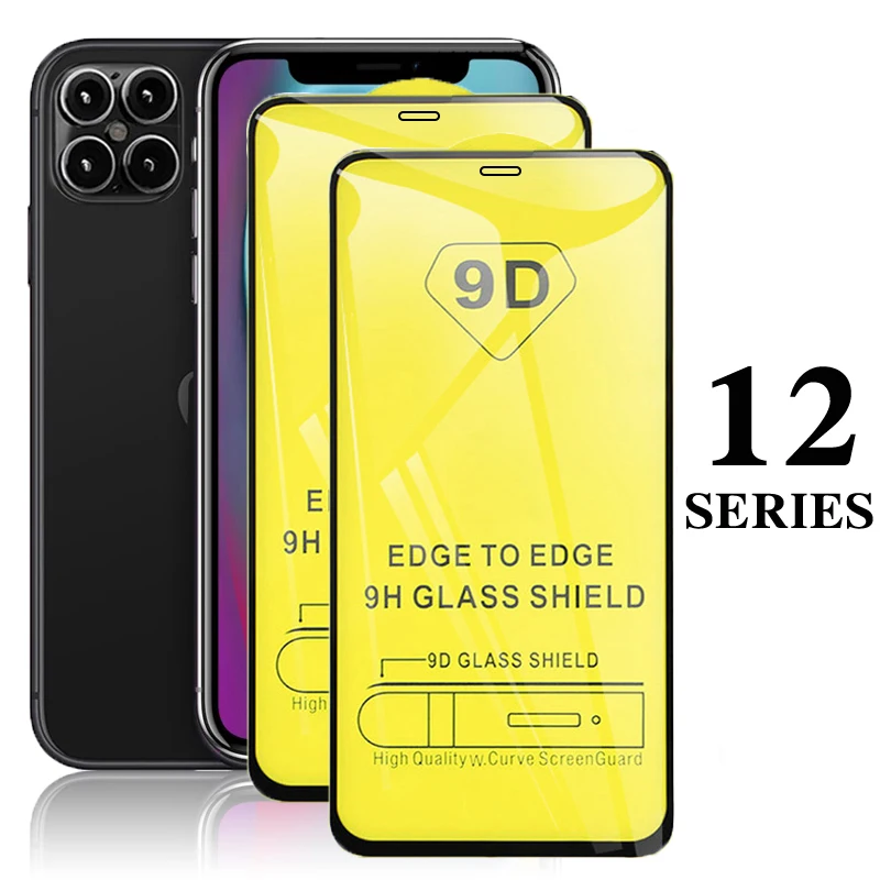 9D защита для экрана из закаленного стекла Iphone 12 Pro Max Мобильный телефон Аксессуары