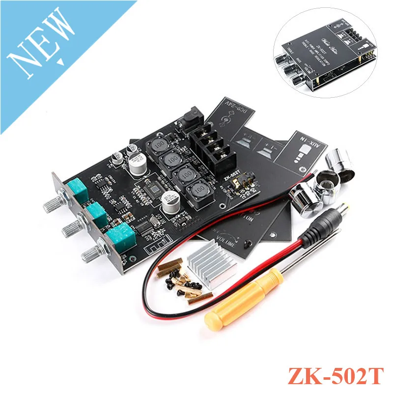 ZK-502T TPA3116D2 модуль платы усилителя сабвуфера 2 0 каналов высокомощный аудио стерео