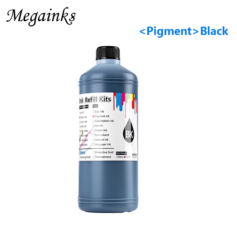 Пигментные чернила 1000 мл для Epson T3270 T5270 T7270 3800 3880 4000 4880 4900 4450 7600 7710 7890 7800 7880 7900 9800 9880