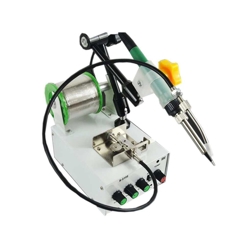 3100 soldering station auto feeding tin soldering station with foot switch feeding tin