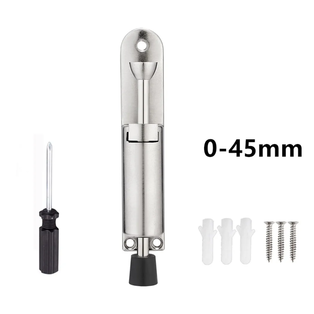 

6 Colors Foot-Operated Lever Door Stops Zinc Alloy Adjustable Kickdown Door Holder Hardware Buffer Fittings Protective Stopper