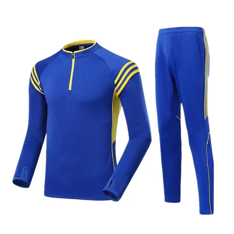 Новинка Детская Футбольная Униформа мужские футболки с длинным рукавом униформа