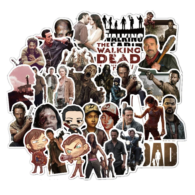 50 шт. с изображениями из сериала Ходячие мертвецы Стикеры (ы)/пакет для на ноутбук