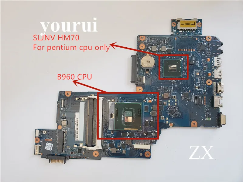 

H000041610 Main board For Toshiba Satellite C870 C875 Laptop Motherboard HM70 ddr3 17.3 Inch DDR3 free cpu