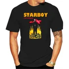 Футболка с графическим принтом THE WEEKND STARBOY TOUR, футболка с надписью Легенда о осени, британская лондонская футболка XO, Мужская одежда, топ, футболка