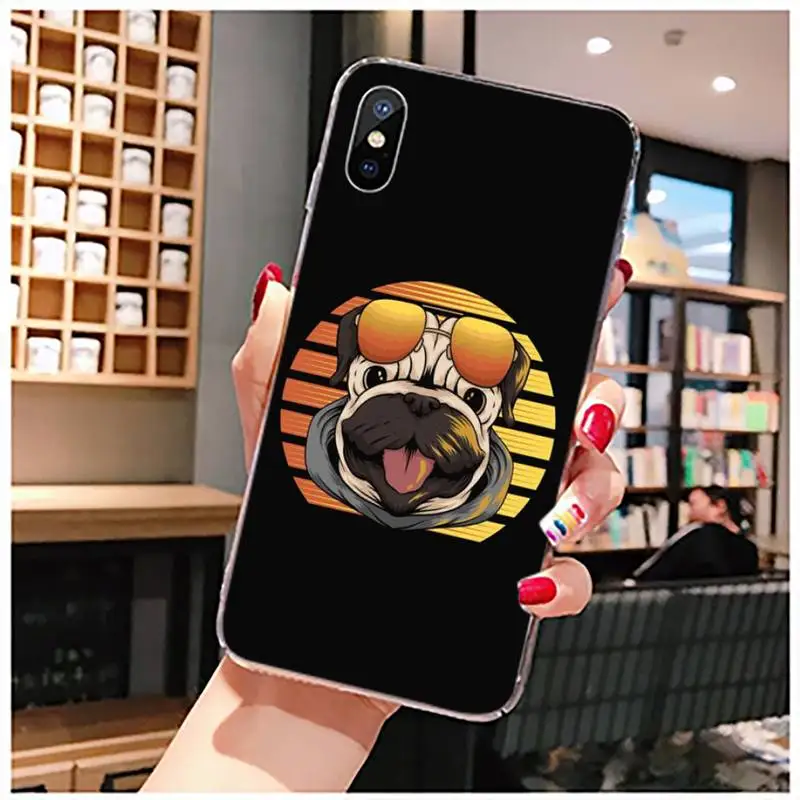 

animal dog tiger color Phone Case Transparent for iPhone 11 12 mini pro XS MAX 8 7 6 6S Plus X 5S SE 2020 XR