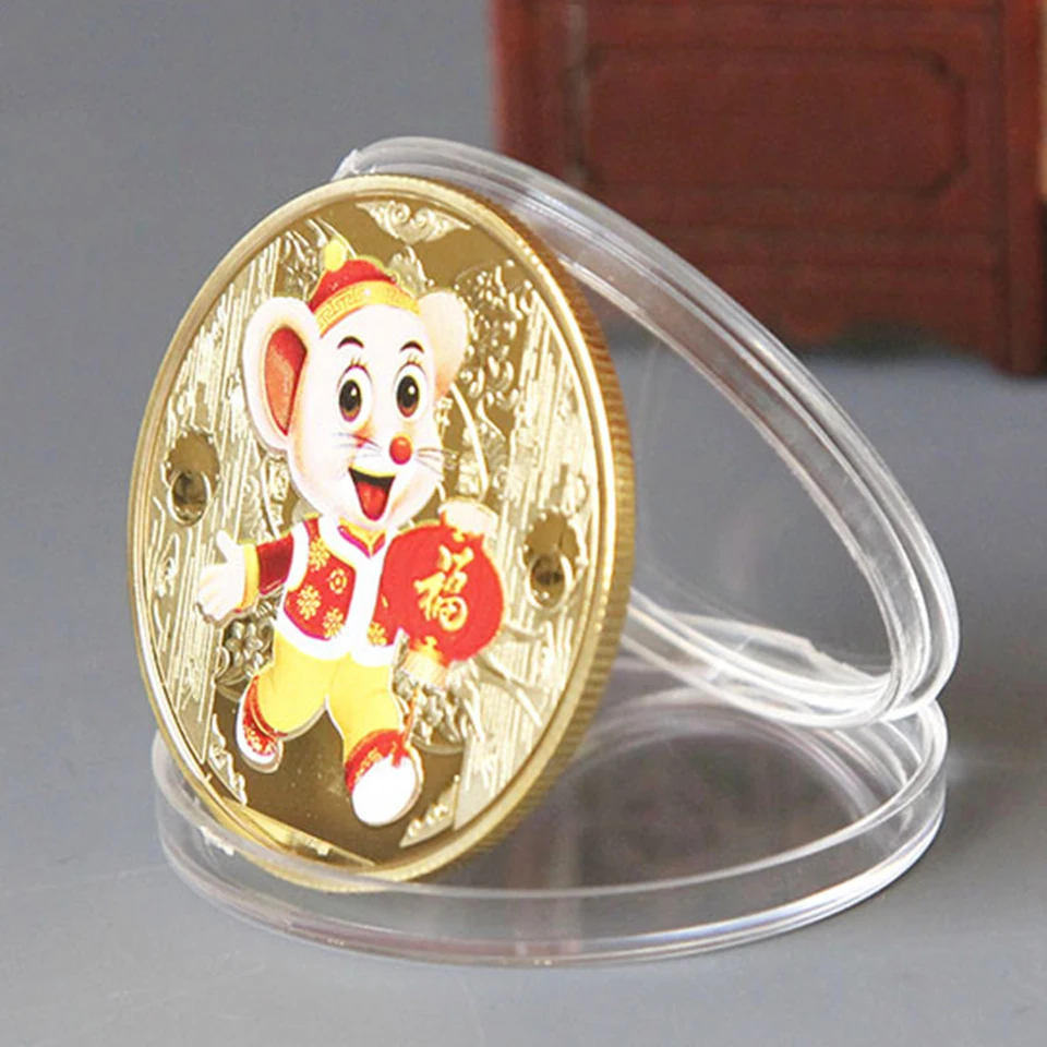 Tronzo 2020 год памятная монета цвета крысы покрытая железом серебро подарок на Новый