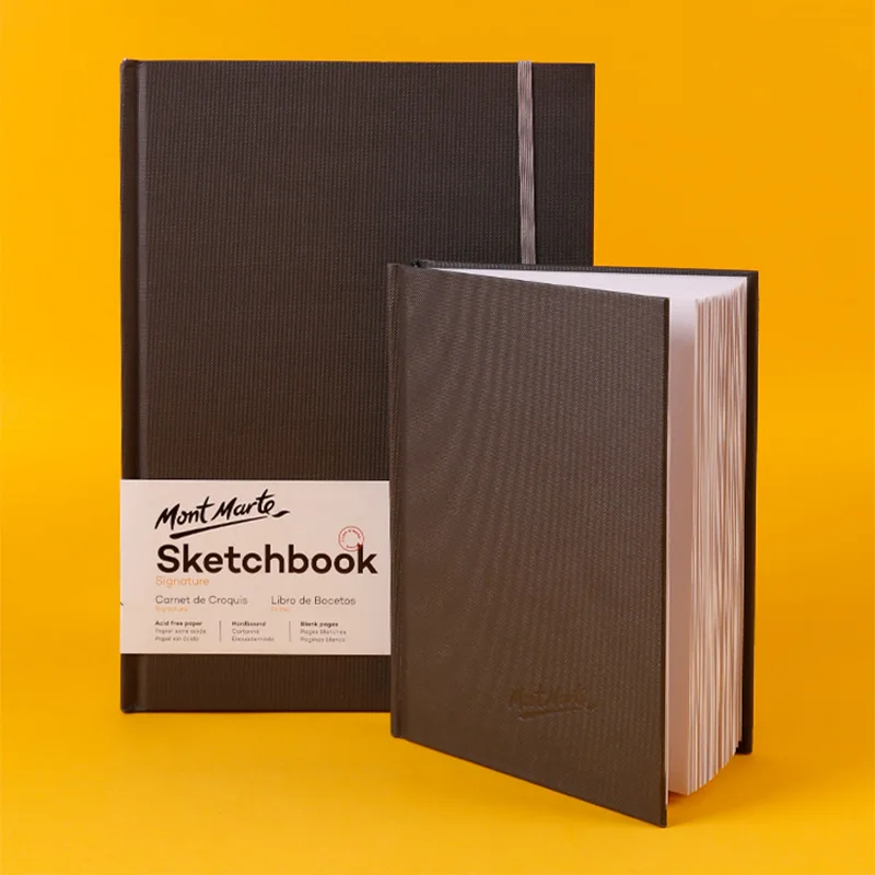 Sketch Book A5 Hard Cover 110gsm 80 Sheets Plain Notebook Blank Journal