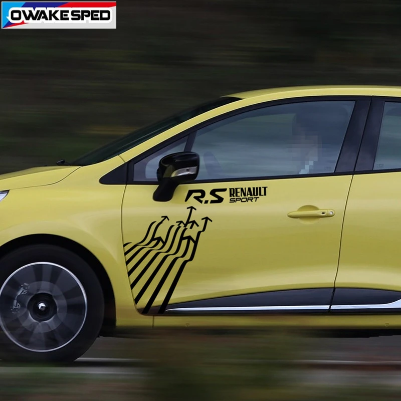 Двусторонние декоративные наклейки на двери автомобиля RS Гонки Спортивные