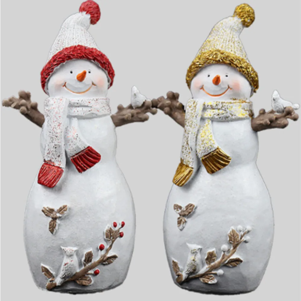 

Снеговик из смолы Рождественское украшение скульптура снеговик орнамент из смолы Рождественский домашний декор