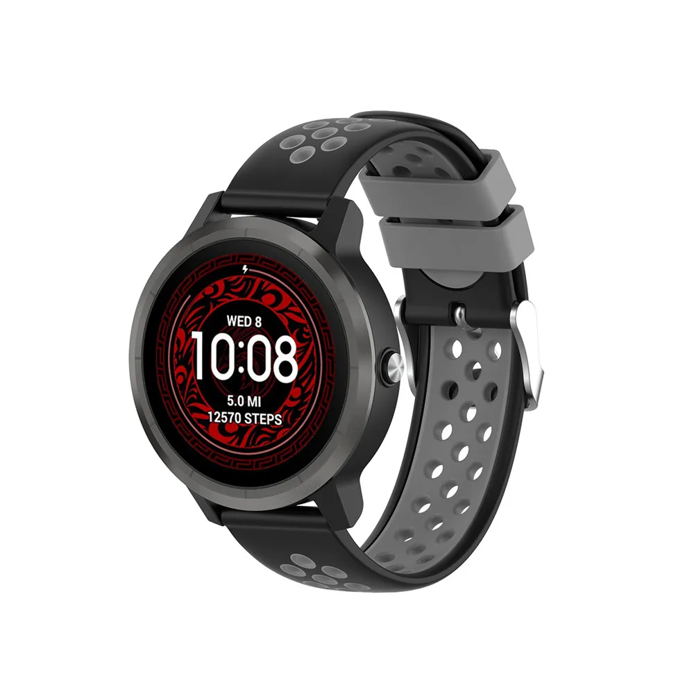 Силиконовый ремешок 20 мм для Garmin VIVOMOVE 3/HR Sport для samsung Galaxy Watch 42 мм R815 для Timex Weekender/Expedition