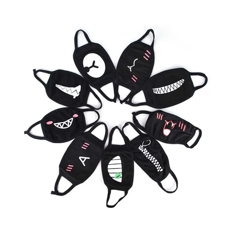 Kawaii маска для лица унисекс хлопковая Пыленепроницаемая аниме с изображением