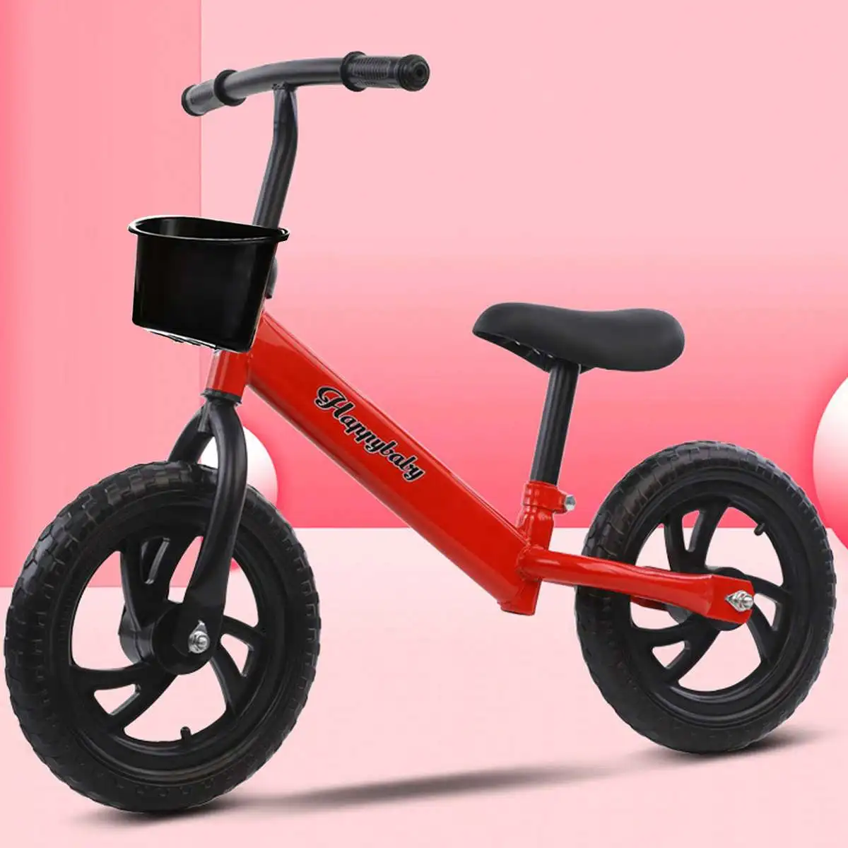 

Kids Balance Bike Walker Kids Ride on Toy Gift for 2-7 years old Children for Learning Two Wheel No Foot Pedal Bicycle W/ basket