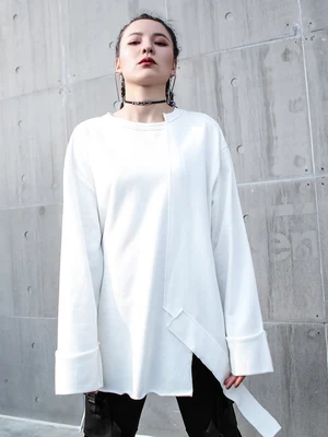 Европа и США нерегулярные большой размер шить балахон BF ветер осень зима новый