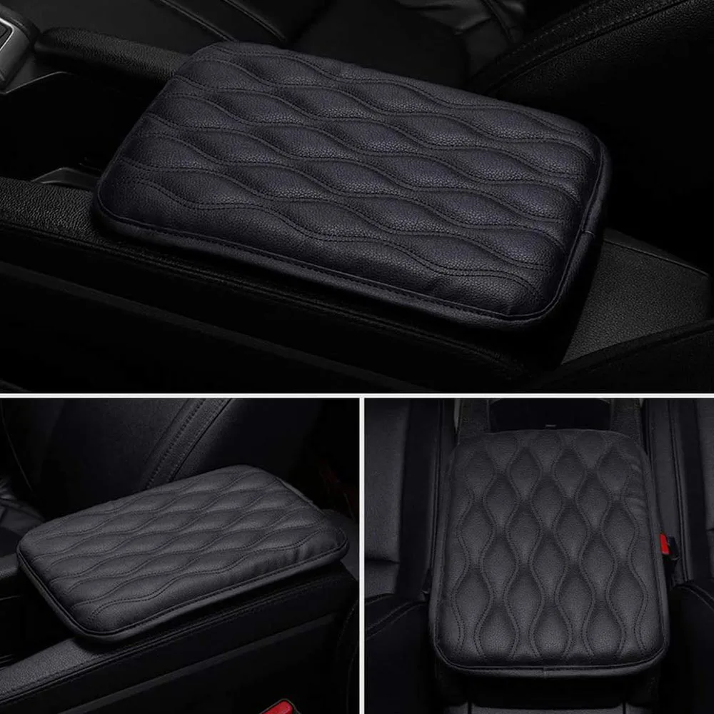 

1 PCS Universal Car Central Armrest Box Cover Center Console Pad Black Car Armrest Pad Car Armrest Seat Box Protective Cover