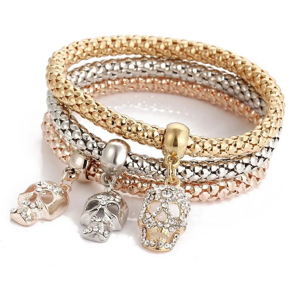 

TOUCHEART Skull Cubic Zirconia Bracelet&Bangles Charms For Women Bracelet For Jewelry Making Friendship Cuff Bracelets SBR190437
