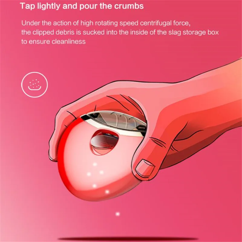 Умная машинка для стрижки ногтей профессиональный электрический триммер USB