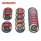 Диск шлифовальный WORKPRO 20 шт., набор отрезных дисков с абразивным отверстием, для угловой шлифовальной машины