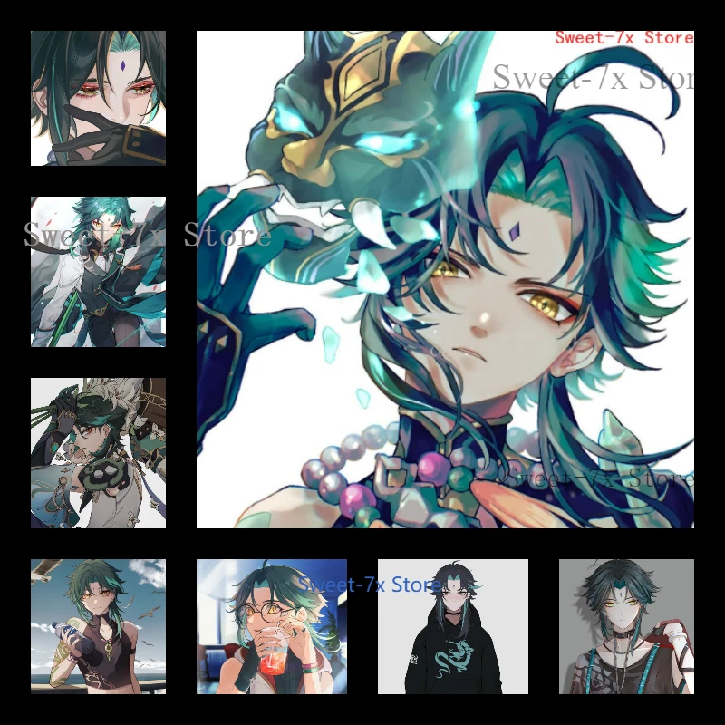 

Male Elf Xiao Genshin Impact Game Canvas Painting Art Nordic Posters and Prints Wall Pictures for Living Room Decor Frameless
