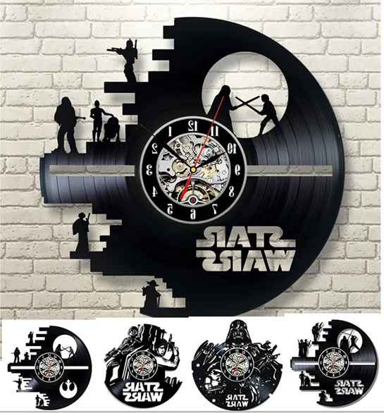 Виниловая запись дизайн настенные часы модные креативные CD виниловые дисковые
