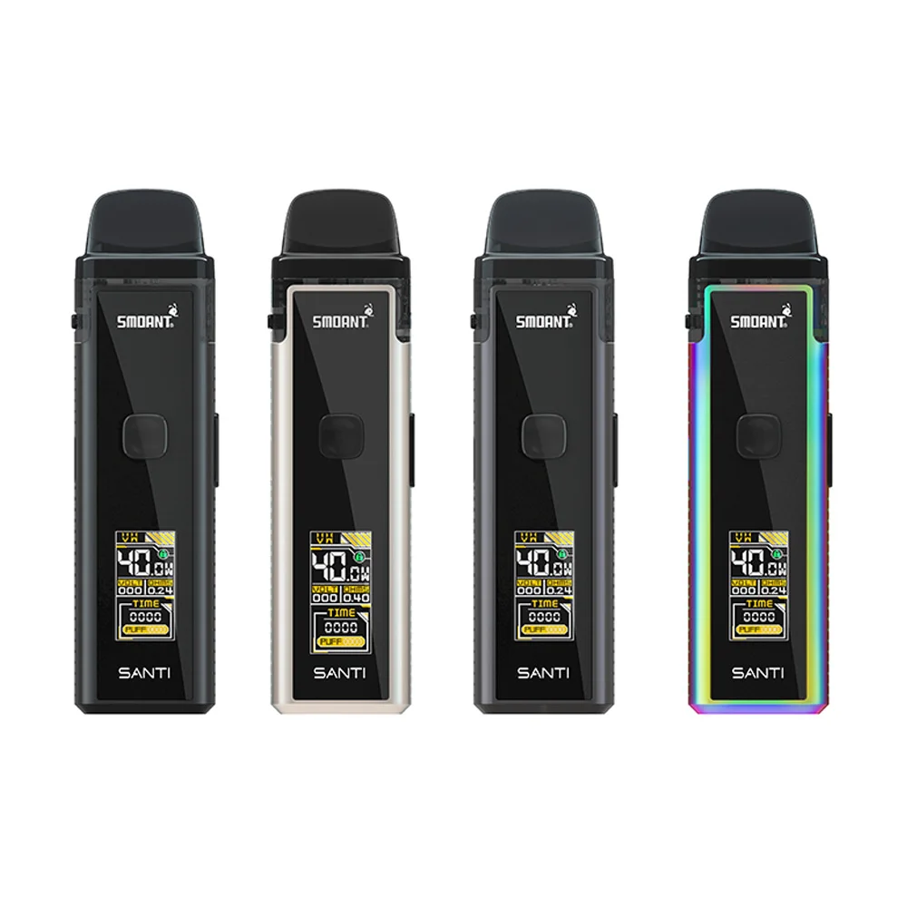Оригинальная система Smoant SANTI Pod 40 Вт 1100 мАч Встроенная батарея с картриджем 3 5 мл