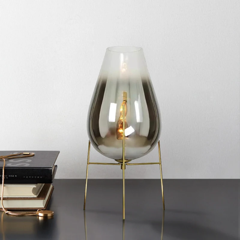 Современная минималистичная стеклянная напольная лампа для гостиной