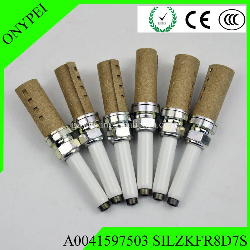 (6 шт.) иридиевая Свеча зажигания A0041597503 SILZKFR8D7S для Mercedes W176 W204 S204 W212 S212 C207|Свечи и