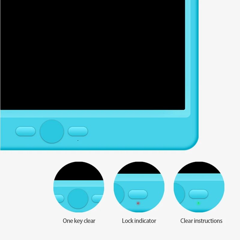 

Writing Tablet 15 Inch Drawing Handwriting Pad Message Graphics Board Kids Writing Board Lock Key One-Click Clear Child Gift