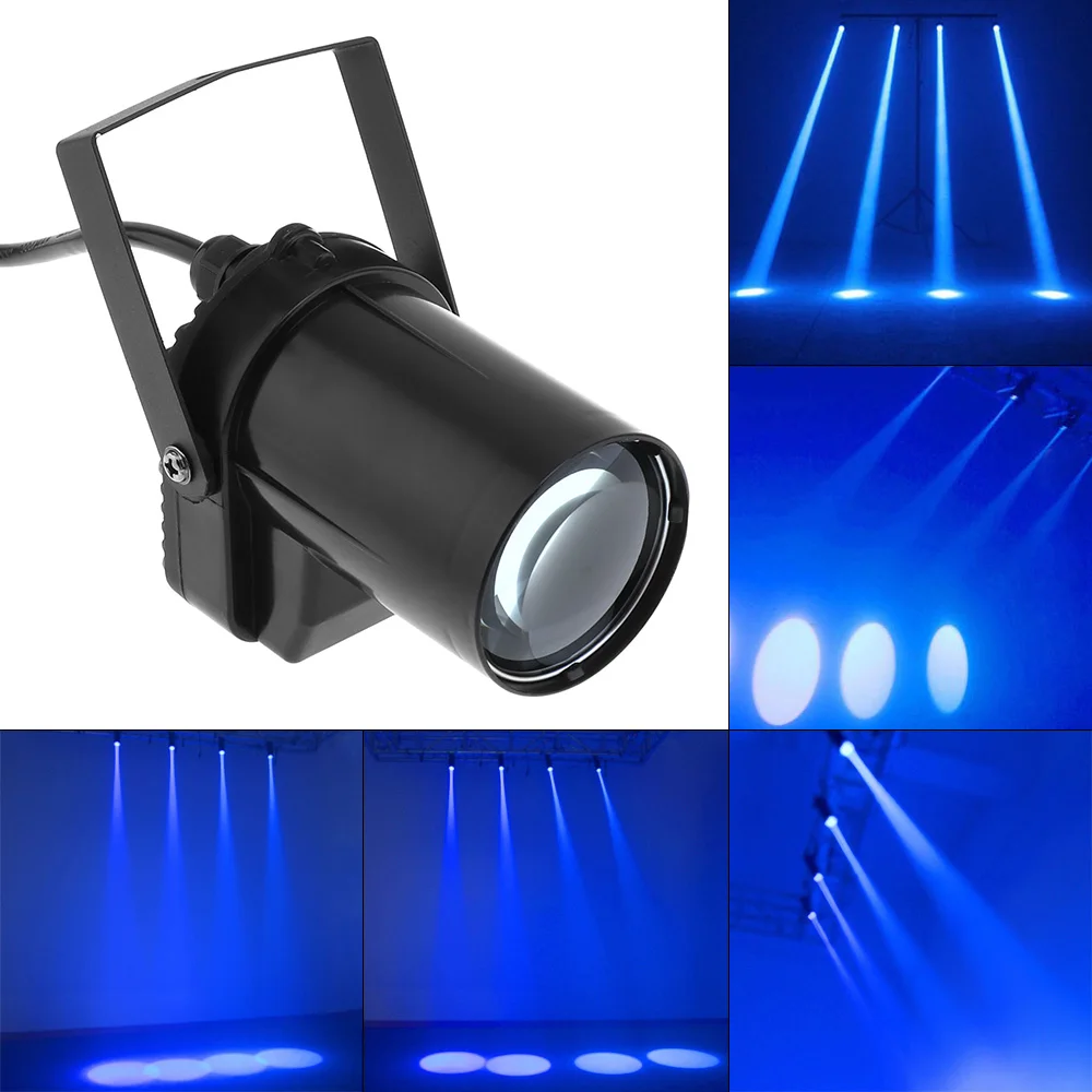 5 Вт синий Светодиодный точечный светильник для танцевальной вечеринки DJ Бар