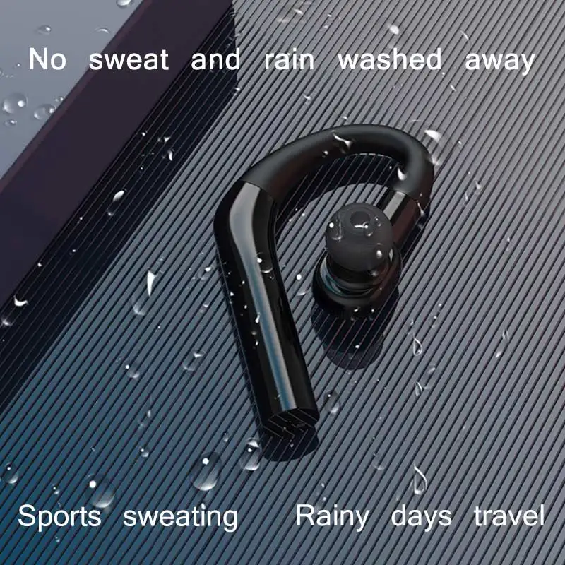 

Wireless Sports Earbuds Single Ear Bluetooth Headset Mini Sport Style Ear Hook Headphone Hanging Earpiece Stereo Earphone