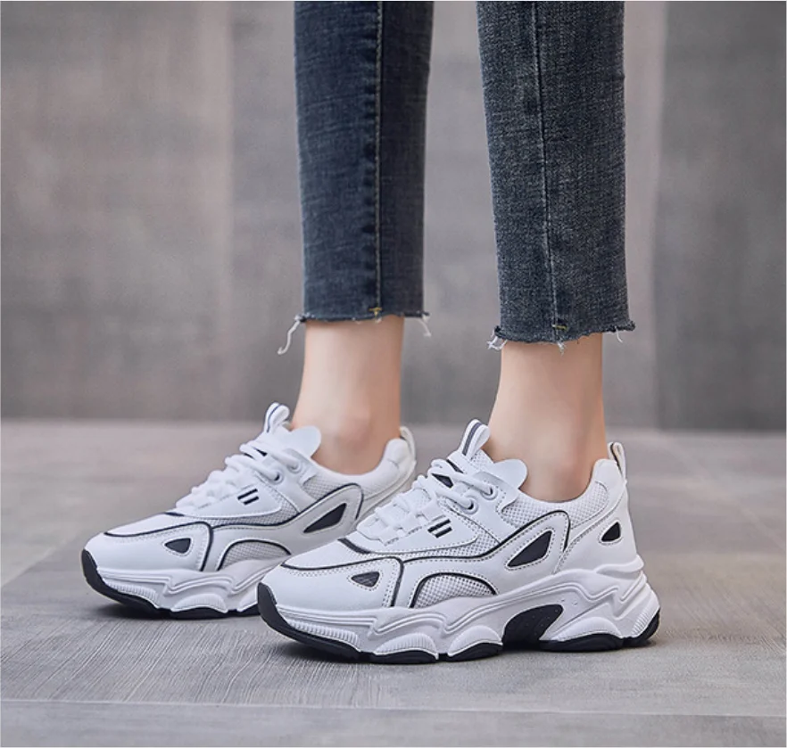 

Shoes for Women 2021 Autumn Platform Non Slip Sport Shoes Women Increase Sneakers Ladies Breathable Running Shose Zapatillas