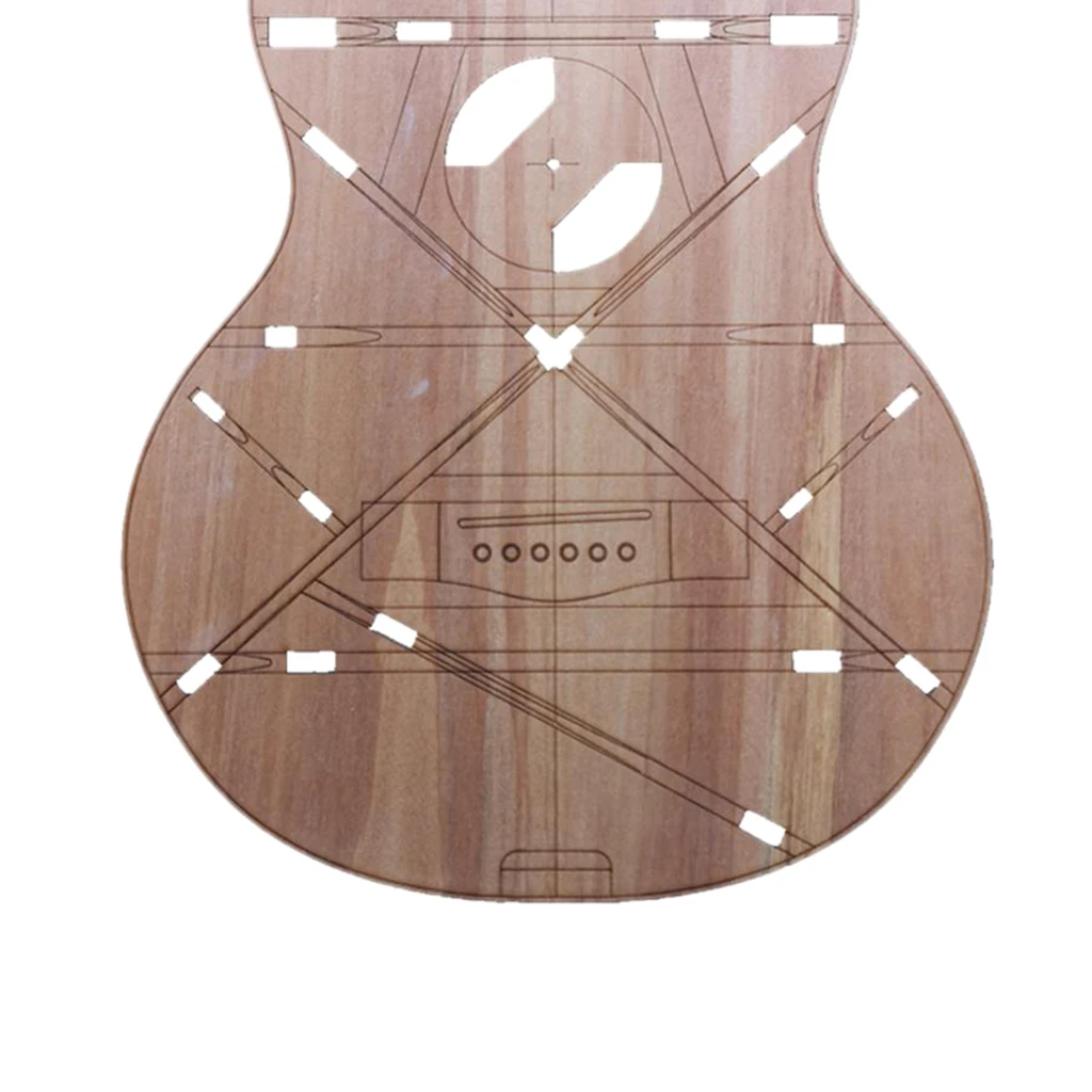 

32Inch Guitar Body Template DIY OM Small Waist Mini Travel Guitar Acoustic Folk Guitar Acrylic Body Guitar Replacement