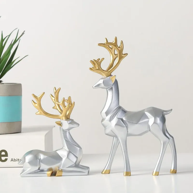 Абстрактные золотые статуэтки Декор для дома и офиса Скандинавская маленькая