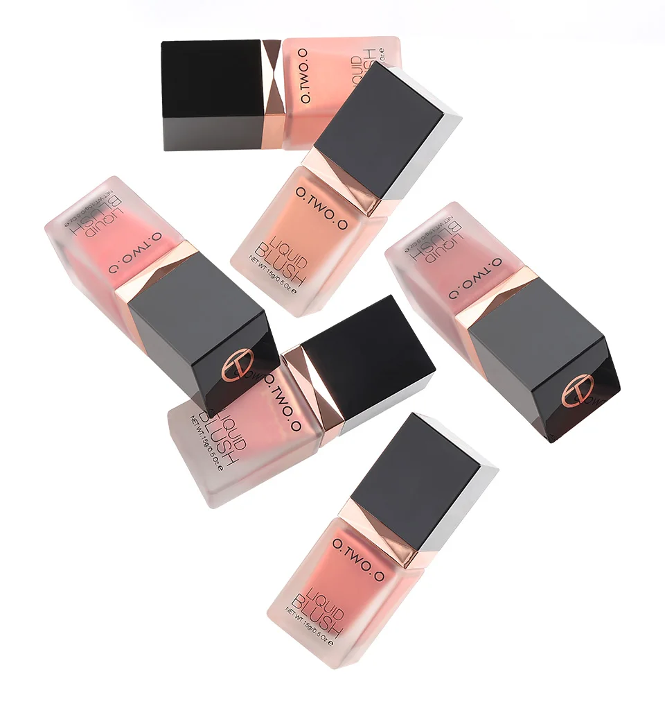 

Makeup Face Blush Liquid Elegant Silky Blush Palette 6 Colors Long Lasting Natural Face Blush Face Contouring A