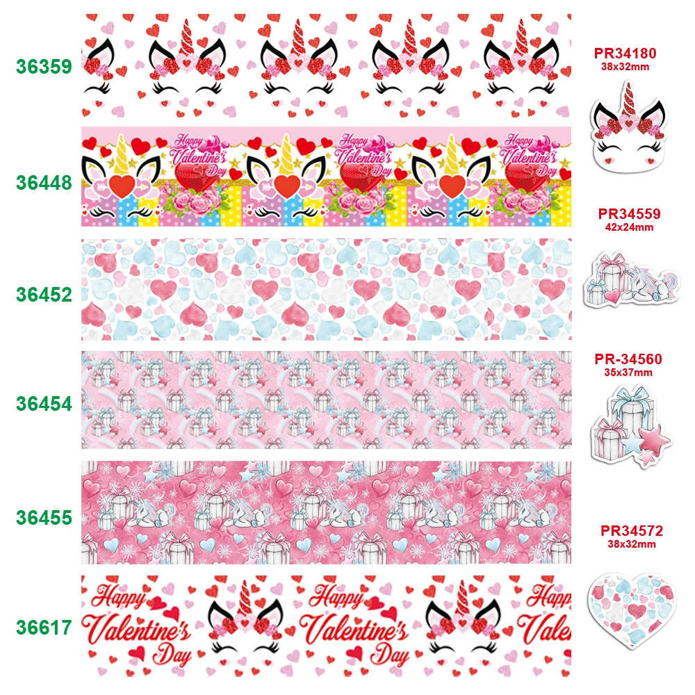 Бесплатная доставка 50 ярдов на размер лента в рубчик с принтом День святого