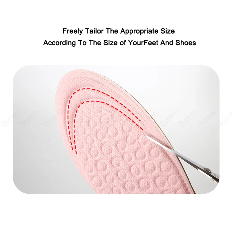 EVA Memory Foam Invisible Height Increased Insoles for Women Shoes Inner Sole Shoe Insert Lift Heel Comfort Heightening Insoles images - 6