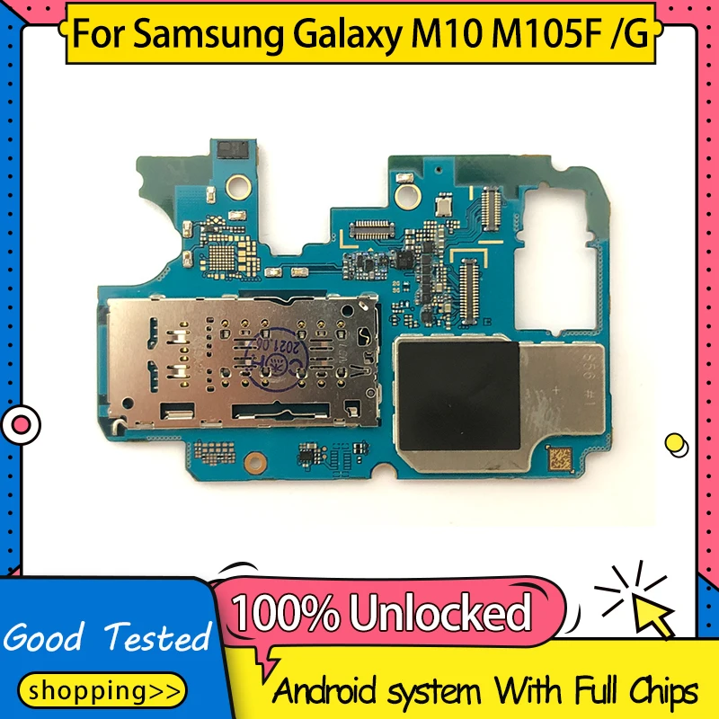 Оригинальная материнская плата для Samsung Galaxy M10 M105F M105G с системой Android бесплатная