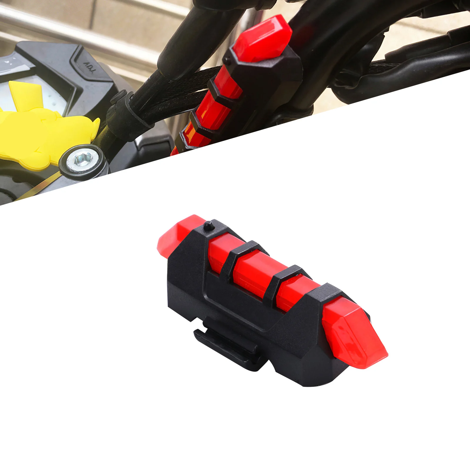 

Car Flashing Light Bicycle Flashing Light Motorcycle Warning Light Electric Explosion Type Tail Light USB Charging for M5