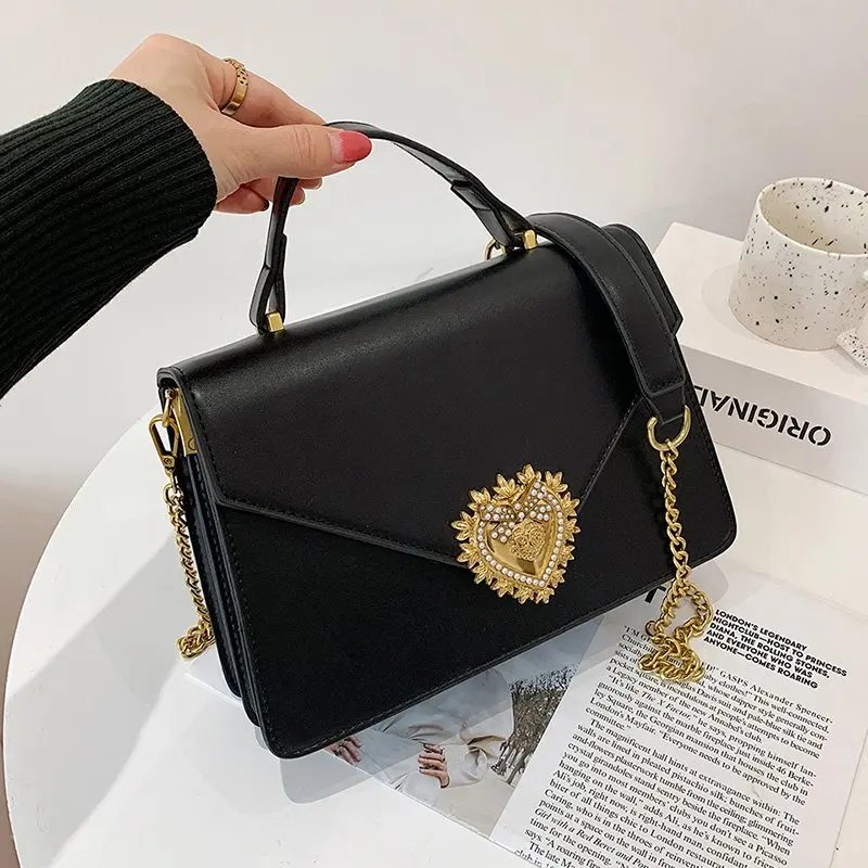

High-quality Hot-selling Luxury Brand Metal Decorative Small Square Bag 2021 New Ladies Fashion Trend Shoulder Bag Messenger Bag