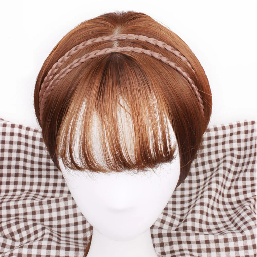 Моделирование синтетические волосы плетеный ободок на голову эластичная