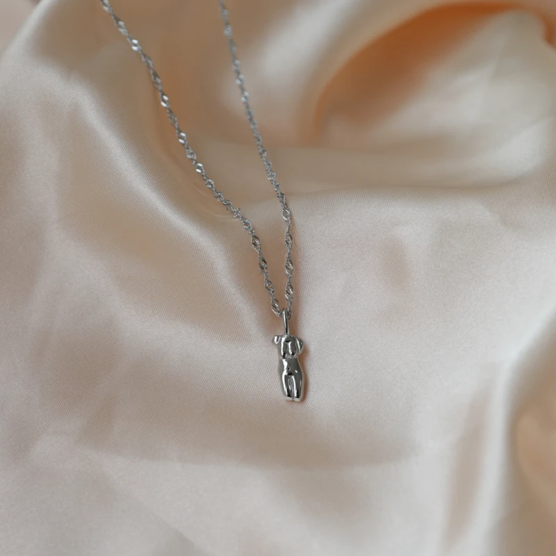 

Joolim Gold Color Face Figure Body Stainless Steel Pendant Necklace