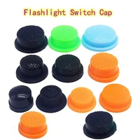 led flashlight middle sidetail click switch cap tailcap soft silicone boot protective button tail cap101213 514 516mm