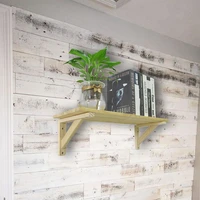 2pcs triangle pine wood angle bracket heavy support wall mounted bench table shelf bracket home decoration