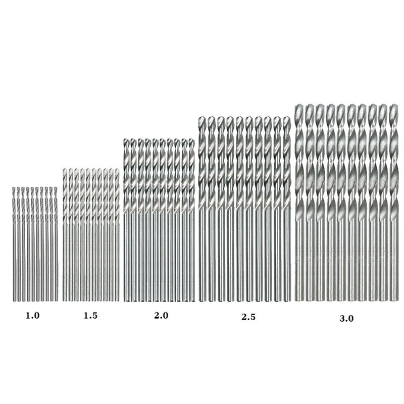 Набор спиральных Сверл с титановым покрытием высокоскоростная стальная