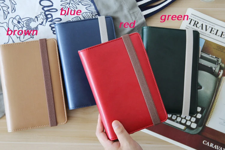 A5 A6 спираль повязки кожаная тетрадь для дневника тодо еженедельно ежемесячный