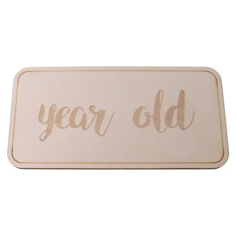 

Baby Full Moon Photography Props Birth Month Week Year Number Birthday Wood Card F3ME