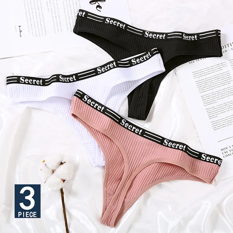 Женские трусики хлопковые стринги нижнее белье сексуальные трусы для женщин с